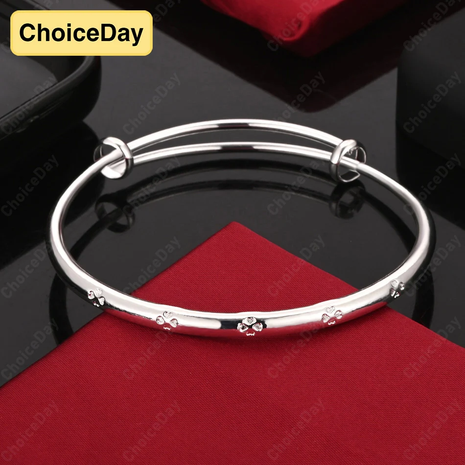 

ChoiceDay 925 Sterling Silver Exquisite Heart Shaped Bracelet Women Accessories Party Wedding Gift Jewelry