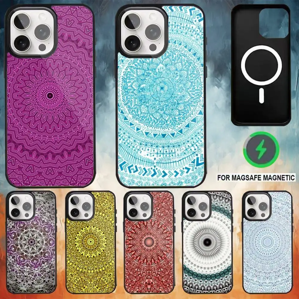 

Eden Mandala Phone Case For iPhone17,16,15,14,13,12,11 Plus,Pro Max Magnetic Magsafe Wireless Charging