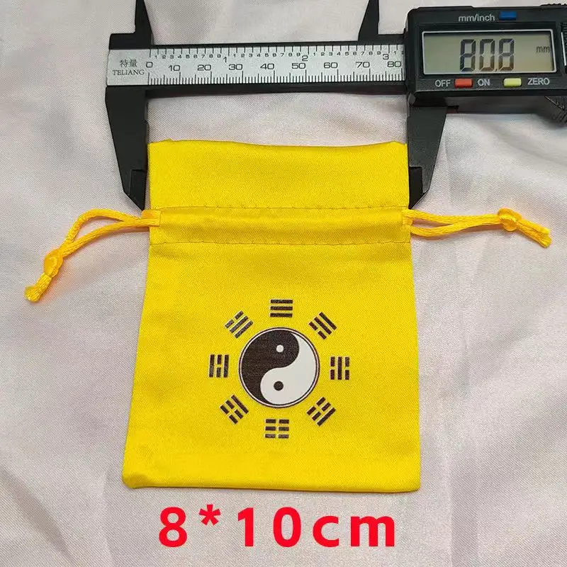 

Taoist Tai Chi Bag Dstring Hemp Fabric Amulet Pouch Wallet Cultural Arts Toy Jing Nang Incense Bag Storage Organizer