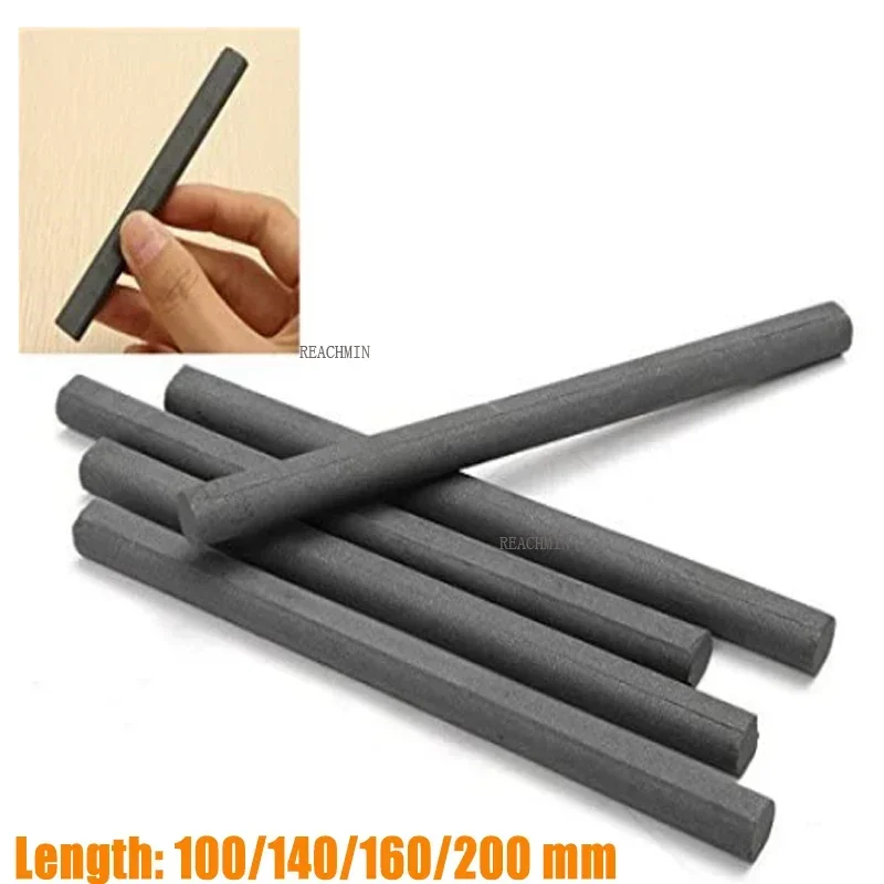 1PC 10X100/140/160/200mm Loopstick Ferrite Rod for Radio Antenna Crystal Aerial Transformer Black Mn-Zn Ferrite Rod Material