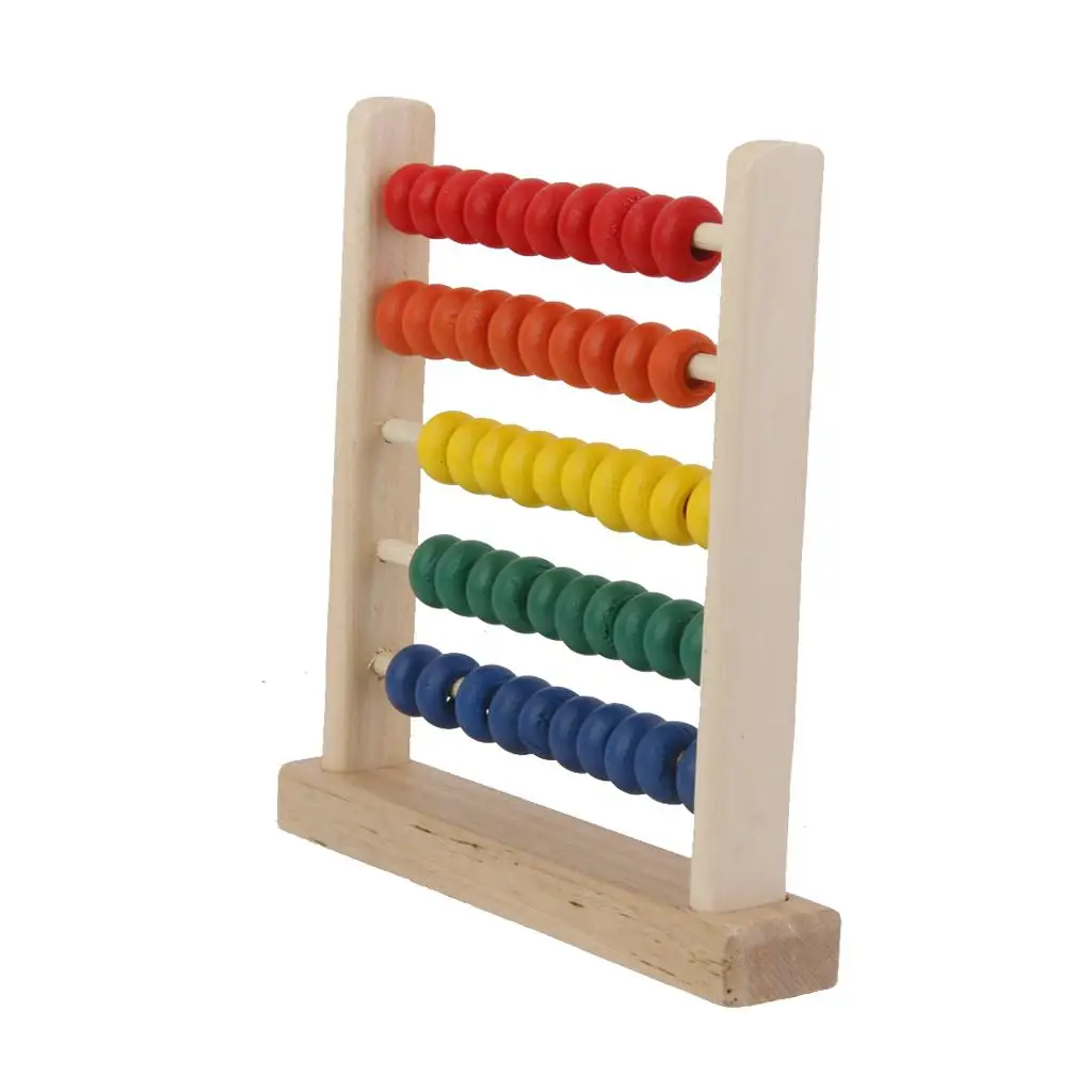 Abacus Classic Wooden Toy, Math Counting , Developmental Toy, Brightly-Colored Wooden Beads, Extension Activities