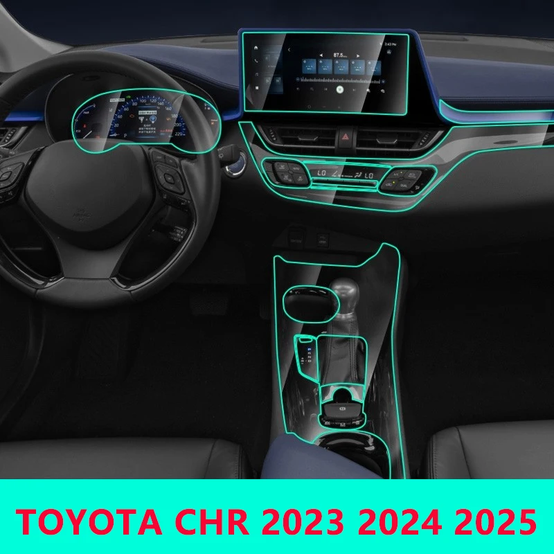 

For Toyota CHR 2023 2024 2025 Tpu Transparent Protector Film Car Interior Sticker Center Console Screen Car Interior Accessories