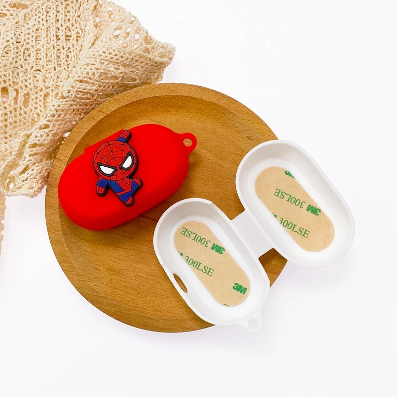 만화 디즈니 이어폰 케이스, 자브라 엘리트 7 프로용, 실리콘 무선 블루투스 이어버드 충전 박스, 끈 포함 보호 커버