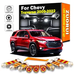 ZUORUI Canbus Car Accessories LED Interior Light Kit For Chevrolet Chevy Traverse 2009-2019 2020 2021 2022 Vehicle Lamp Led Bulb