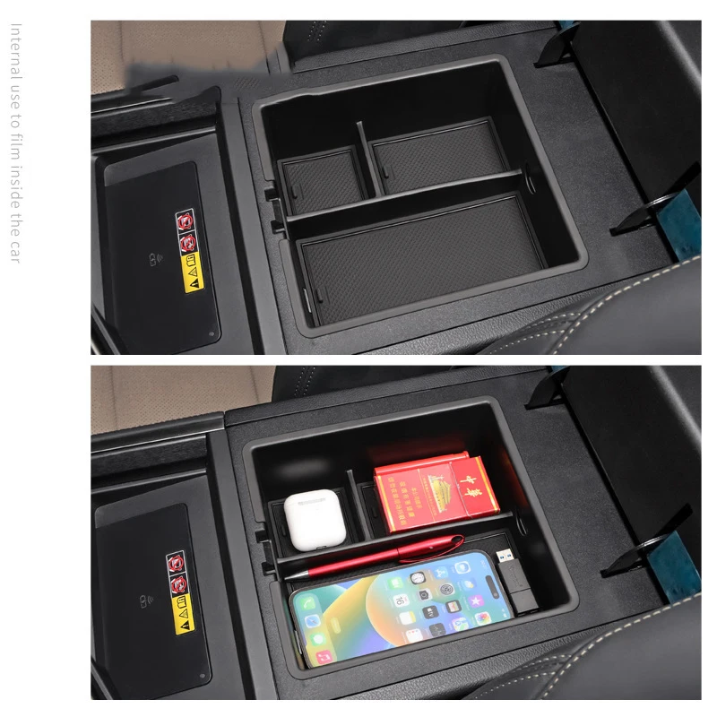 لكزس GX550h 2024 2025 مسند ذراع السيارة صندوق تخزين وحدة التحكم المركزية الحاويات درج منظم الملحقات الداخلية