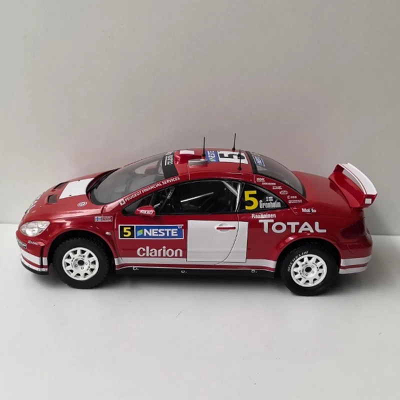 Escala IXO 1/18 307 WRC # 5 liga simulação modelo de carro coleção estática decorado presentes de feriado brinquedos lembrança presente