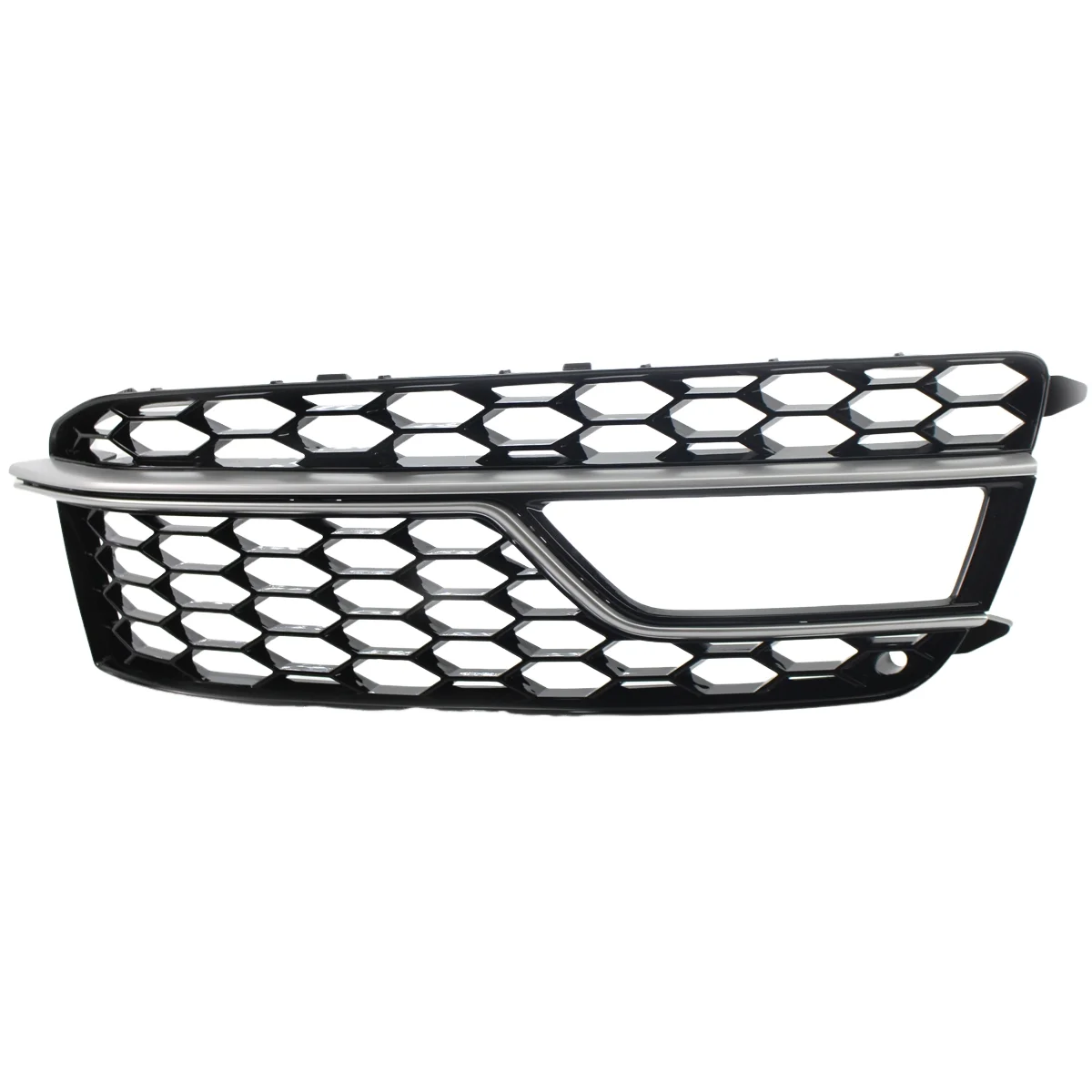 Right Chrome Car Front Bumper Mesh Fog Light Cover Honeycomb Grill Grille Cover for Audi S5 A5 S-Lines 2013-2016