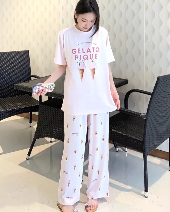 

Japan Style Room Wear Ladies Pajamas Women Pajama Sleepwear Loungwear Modal Summer Short Set Night Wear