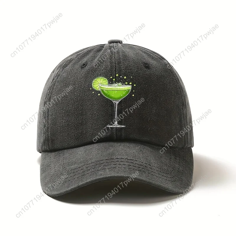 

[Lime Baseball Cap] Stylish Baseball Cap | Lime Drink Print Perfect for Casual Wear Ideal Gift for Family and Friends