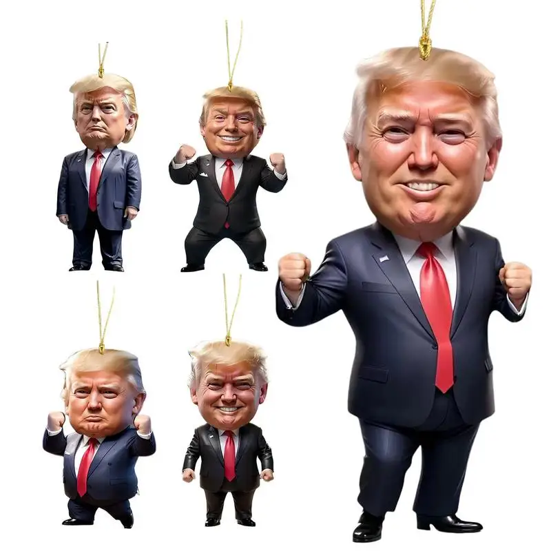 Keychain TrumpPresidential Pendant Usa Keychain America Presidential Election Decoration Props Funny Car Backpack Keyring