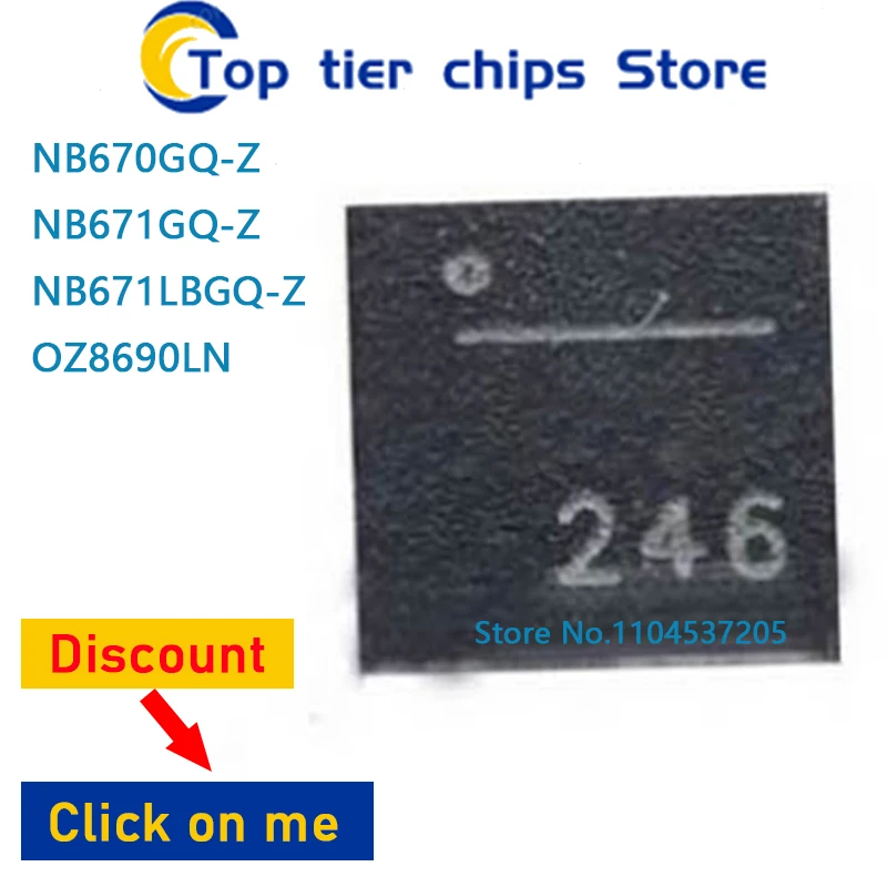 10PCS/LOT  NB670GQ-Z NB671GQ-Z NB671LBGQ-Z OZ8690LN QFN16 100% NEW