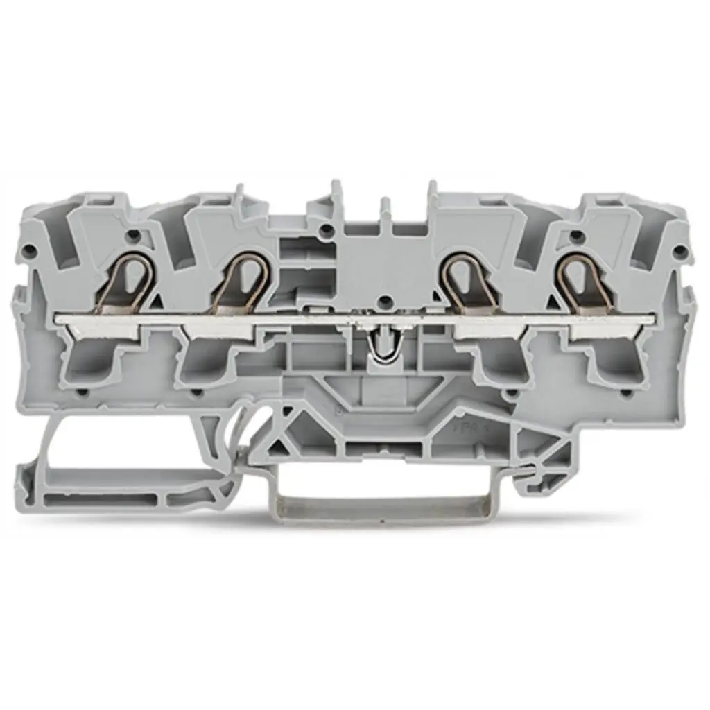 WAGO 2004‑1401 2004‑1407 DIN Rail Terminal Block 4‑Conductor Cage‑Clamp 0.5‑4mm² 32A 800V Spring Push‑in Wiring Connector