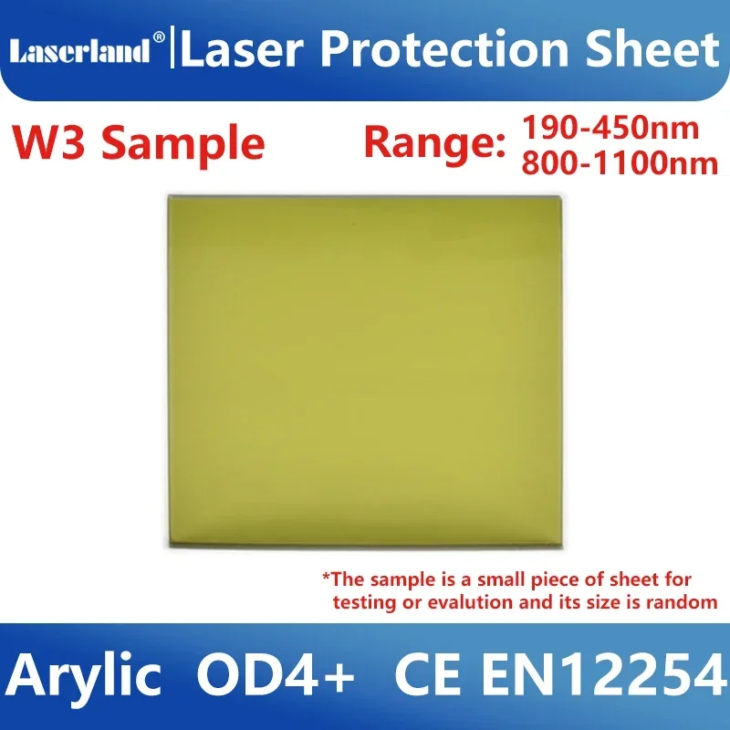 Industrial Grade Laser Window Sample Clear View 1064nm Protection Shield Sheet Acrylic Safety Screen