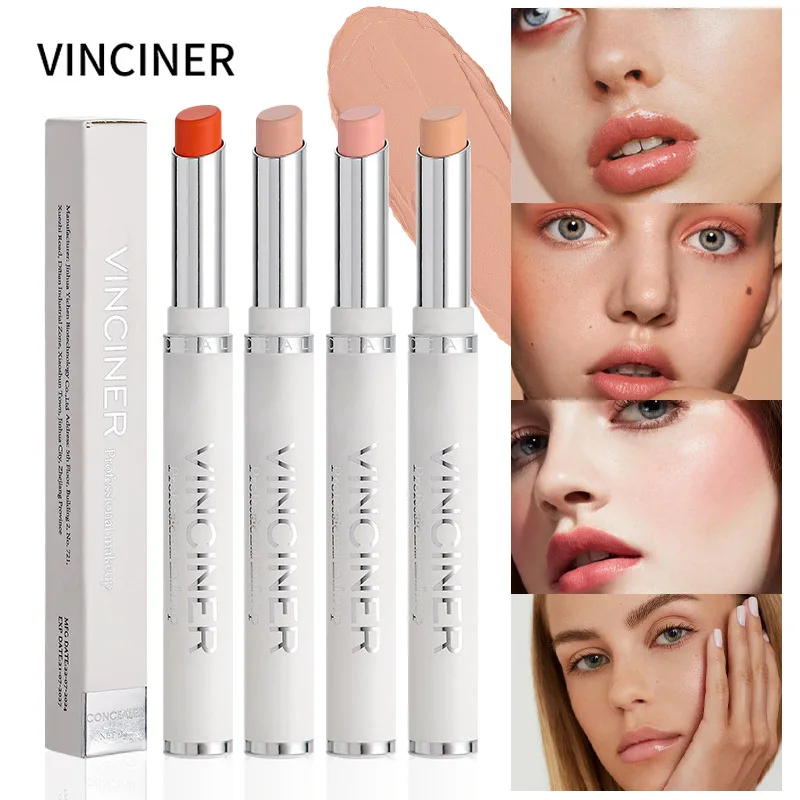 VINCINER 9 Color Concealer Stick Natural Silky Smooth Skin Moisturizing Waterproof Long Lasting Cover Tattoo Spot Concealer 3g