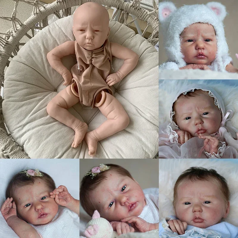 

19inch Ellie-Sue Reborn Baby Kit Lifelike Baby Limited Edition DIY Unfinished Doll Parts Toys for Children