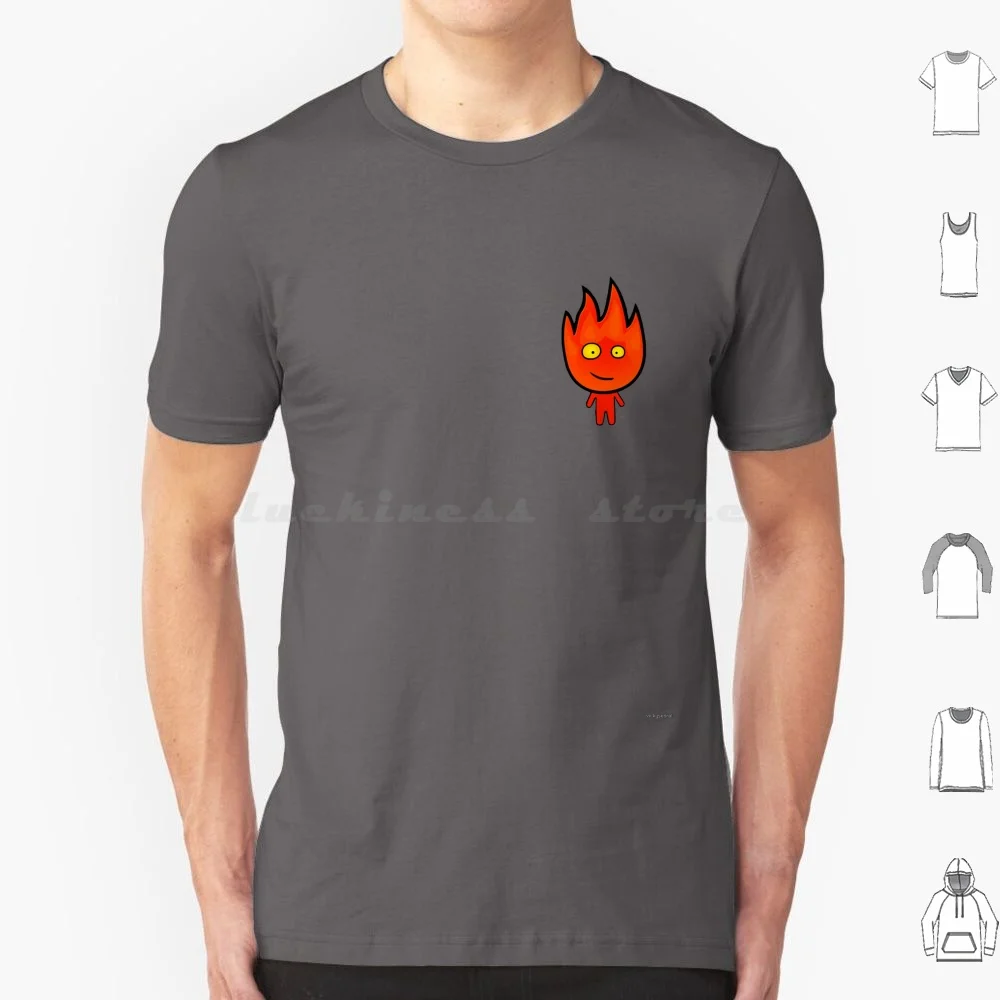 Fireboy T Shirt Men Women Kids 6xl Game Fireboy Watergirl Fireboy And Watergirl Computer Pc 2000 S Aesthetic Fire Boy Net Video