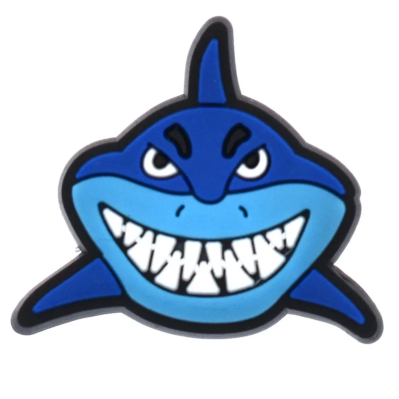 Gorąca sprzedaż Nowości Shark Blue Shoe Charms Pin for Crocs Akcesoria do butów Ozdoba do butów Dzieci Dorośli Prezenty świąteczne