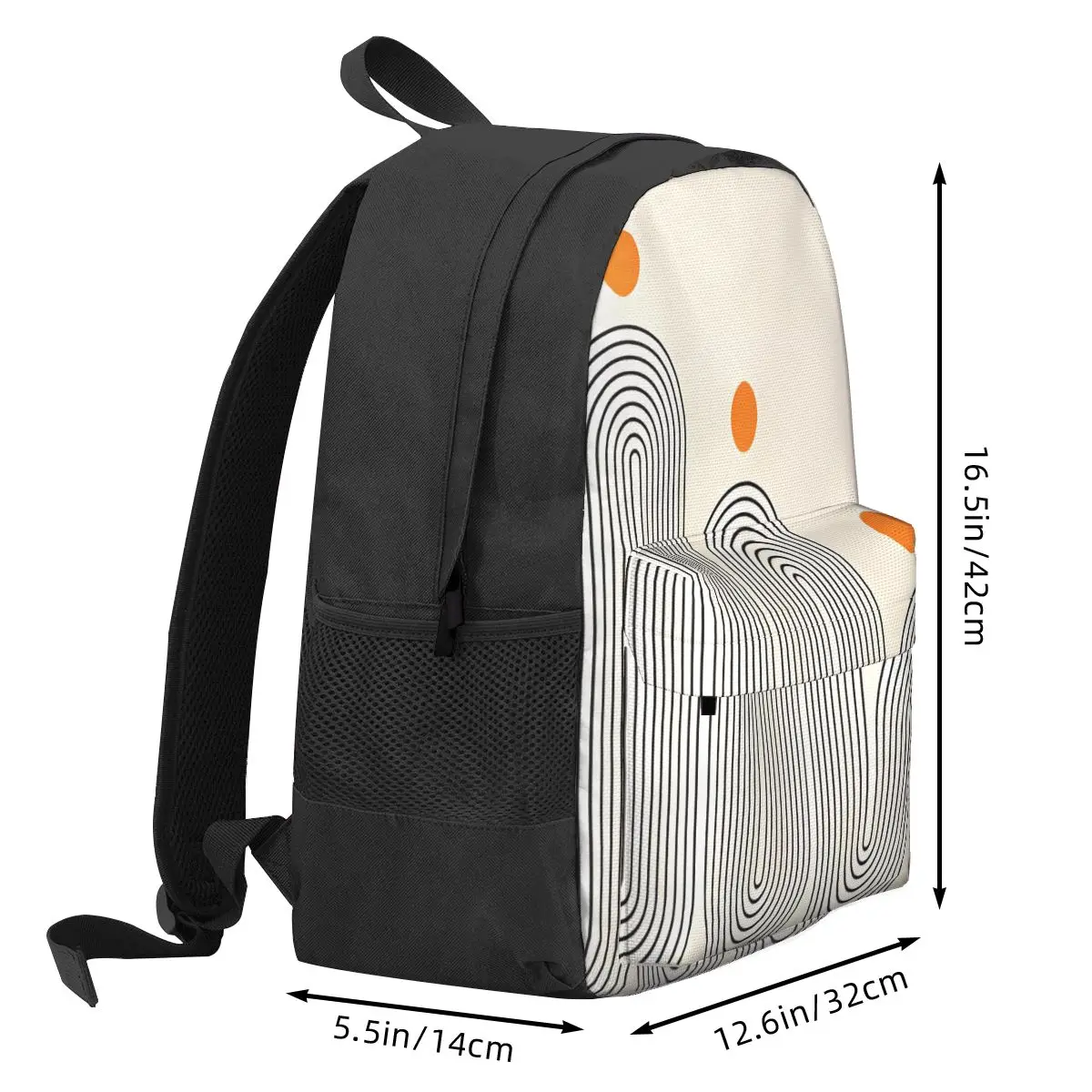 Striped Double Zipper Men\'S And Women\'S Backpack Youth Laptop Computer Backpack Student Shoulder Bag Korean Schoolbag