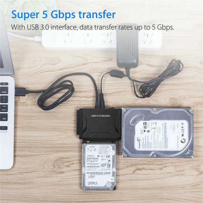 

3.0 to SATA IDE ATA Data Adapter 3 in 1 for PC Laptop 2.5" 3.5" HDD Hard Disk Driver With Power