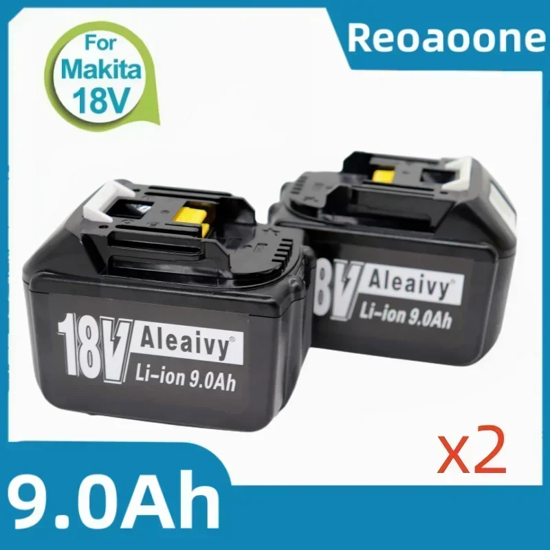 Actualice la batería de 18 V para herramientas Makita con la batería de litio BL1860 de 18 V, 9,0 Ah, batería recargable 18650 (cargador opcional)