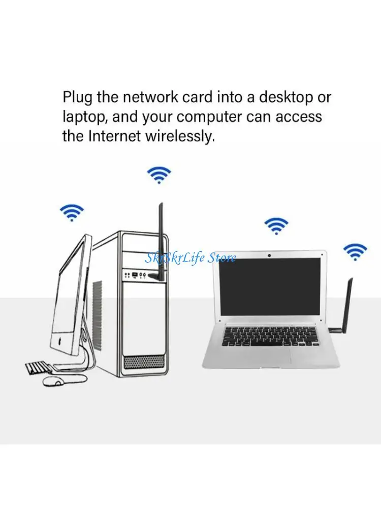 

E65E USB WiFi Receiver Transmitters 2 in 1 DualBand 900M Transmission Wide Coverage and Stable 5GHz/2.4GHz