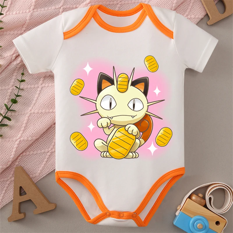 

MINISO Pocket Monster Pikachu Pure Cotton Japanese Style Cloths Bodysuit for Baby Onesie Jumpsuit for 0 To 12 Months Newborn
