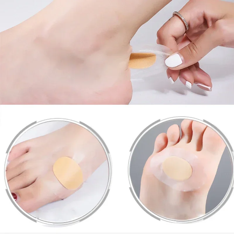 Protector de Gel para el talón, parches adhesivos para el pie, almohadillas de blíster, delineador hidrocoloide, pegatinas para zapatos, yeso para aliviar el dolor, 10-50 piezas