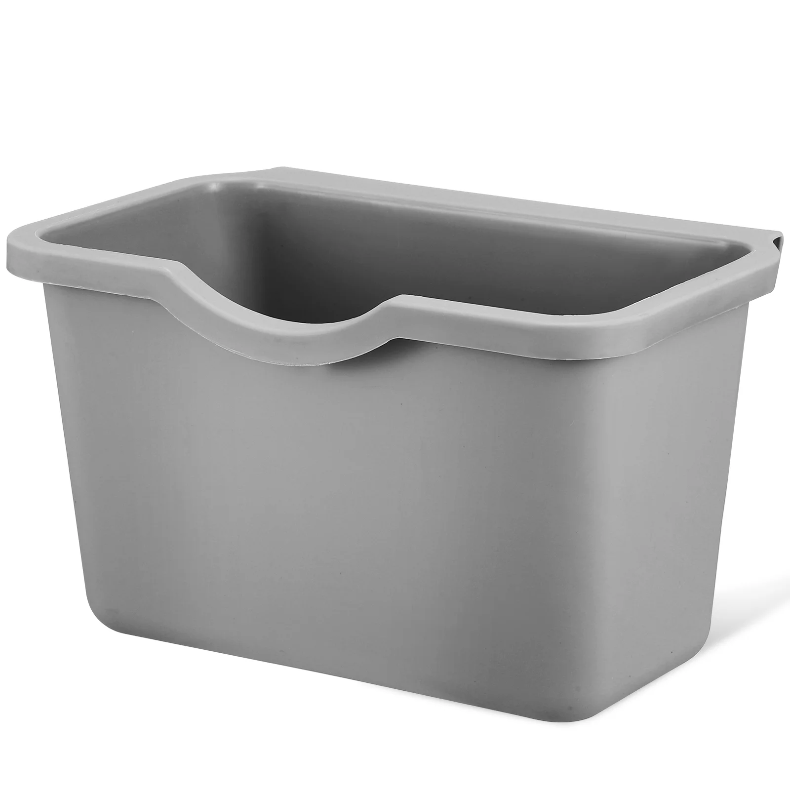 

Wall-mounted Kitchen Trash Can Gray Small Size Countertop Compost Bin Mini Plastic