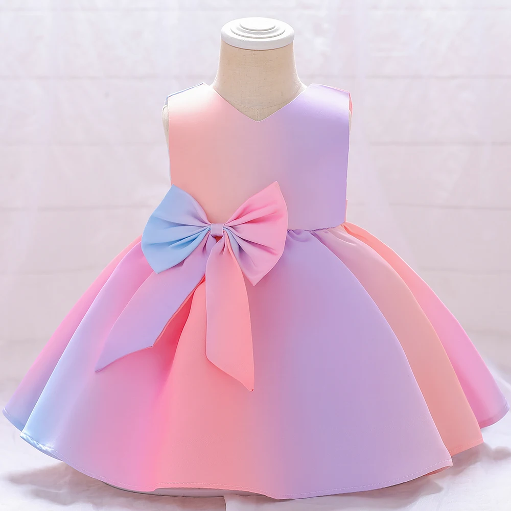 Christmas Baptism Newborn 1 Year Birthday Dress For Baby Girl Colorful Princess Party Dresses Child Costumes 3 6 8 12 Month