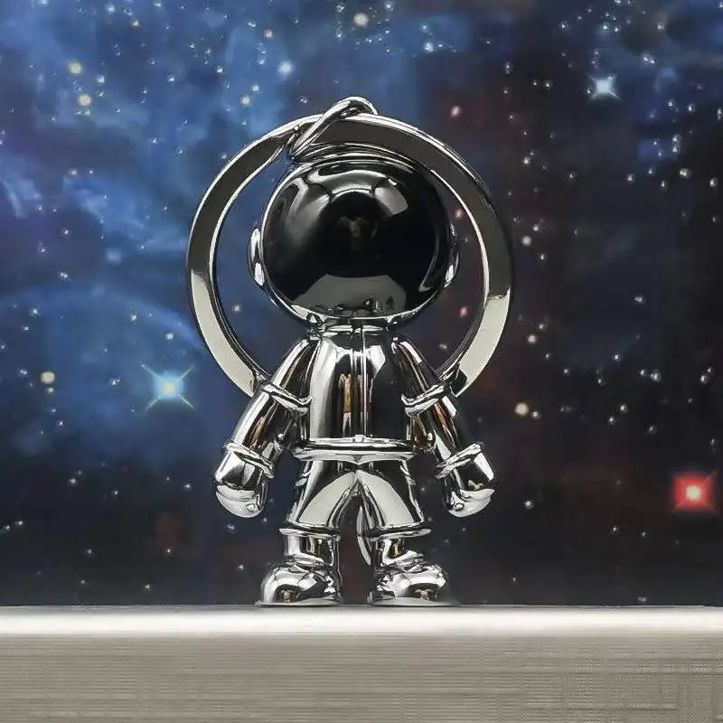 Fashion Astronaut 3D Space Spaceman Keychain Robot Metal Car Key Ring Pendant Creative Universe Aviation Gift For Kid Friends
