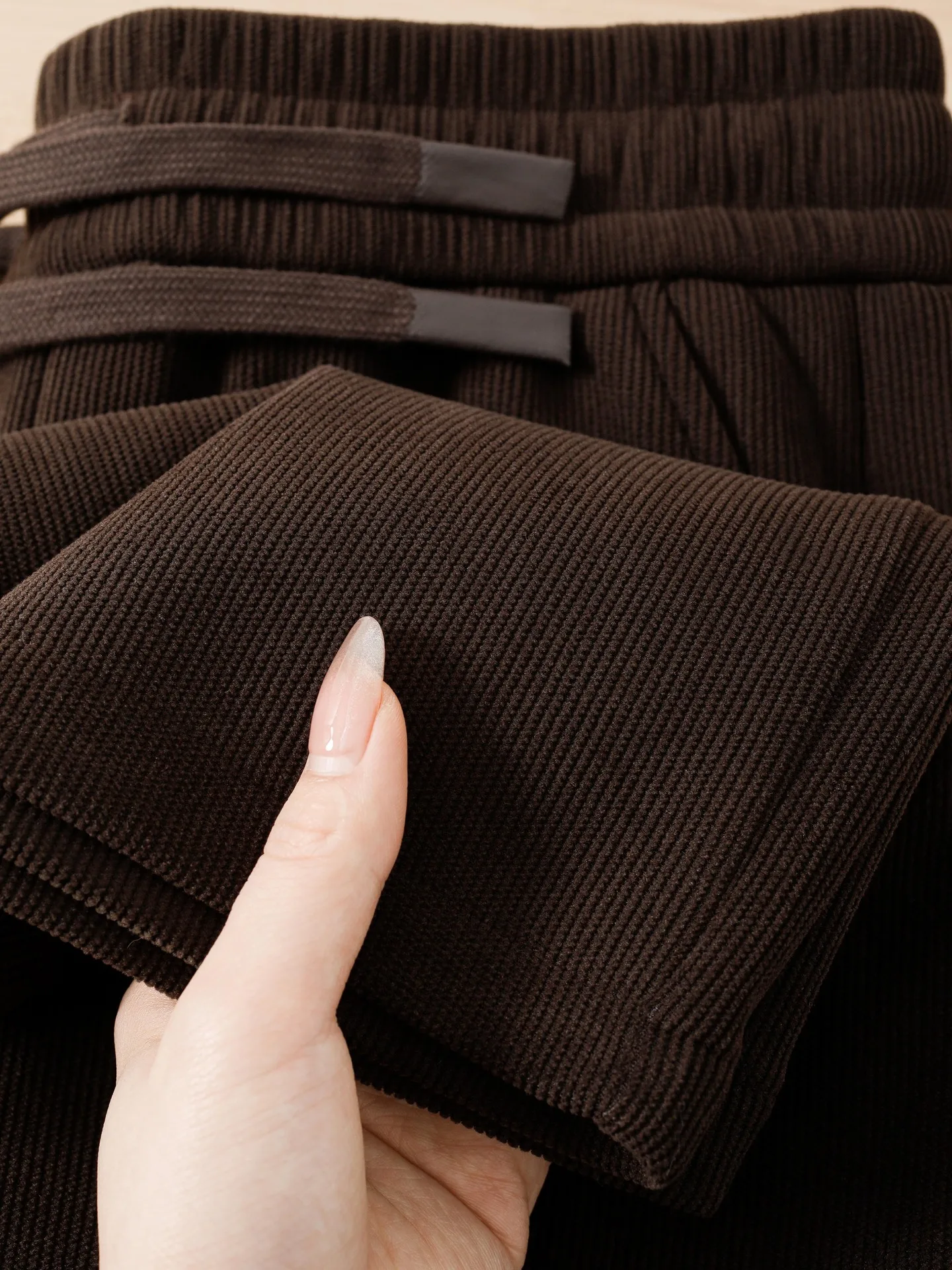 

Вельветовые мужские спортивные штаны Thiened, теплые свободные брюки прямого кроя, спортивные повседневные брюки, молодежная зимняя одежда, полиэфирное волокно