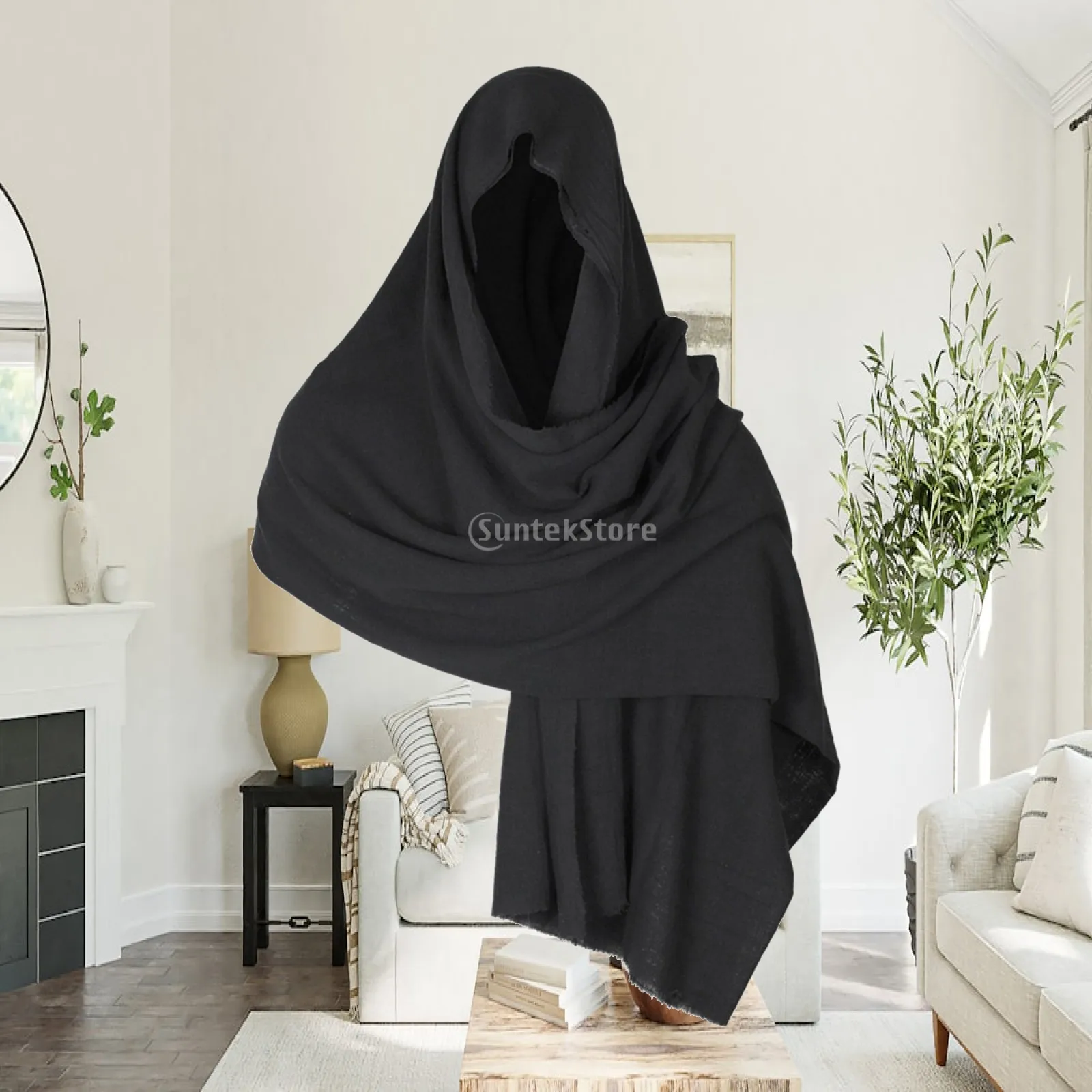 Medieval Hooded Cloak Decoration Shoulder Cowl Photo Props for Masquerade Stage Performances