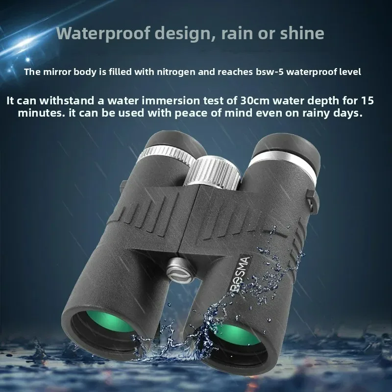 BOSMA Hunter II binoculars for outdoor hiking and concerts, high magnification high-definition low light night vision, portable