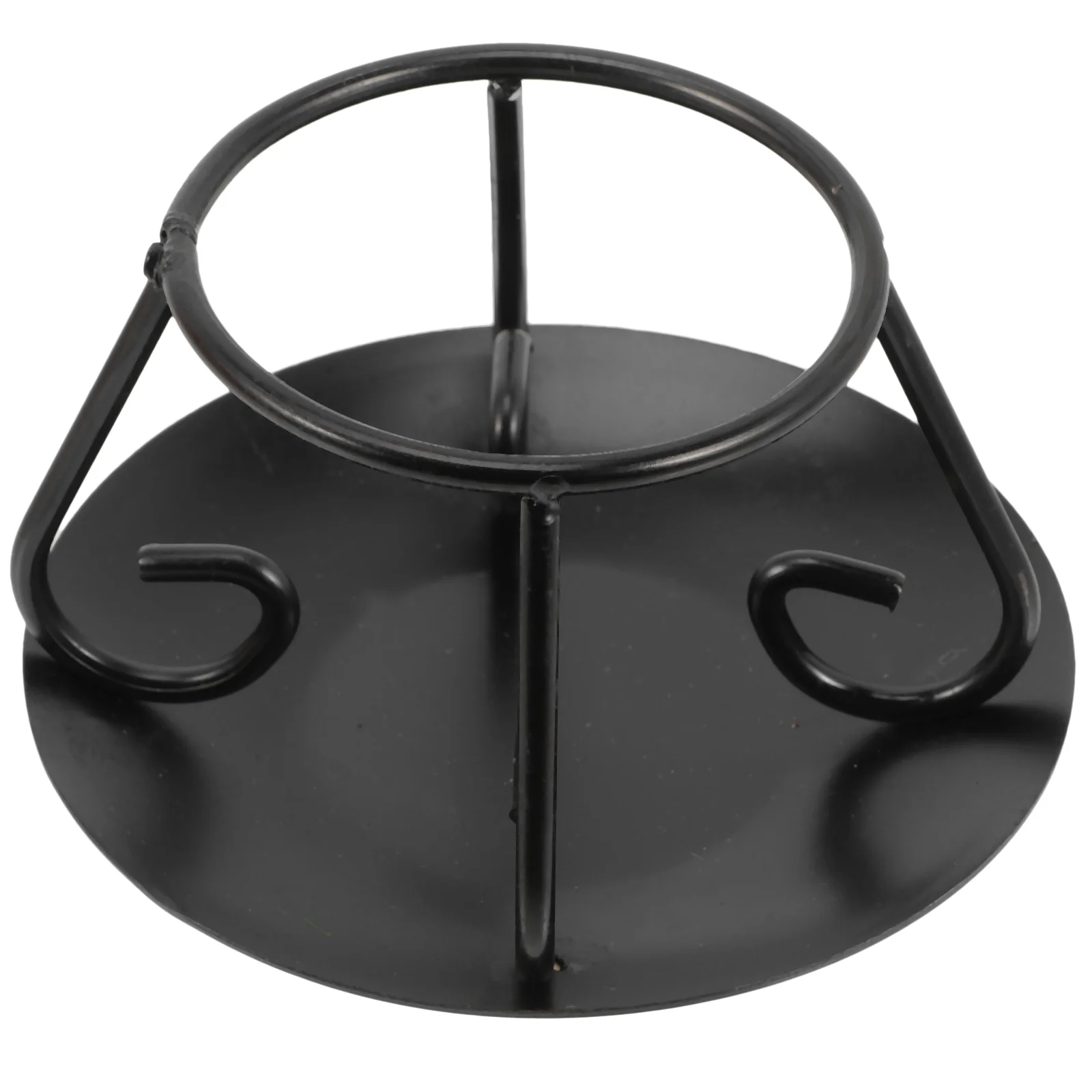 

Decoration Pentagram Pot Holder Desktop Kitchen Stand Supply Cauldron Rack Fashioned Black