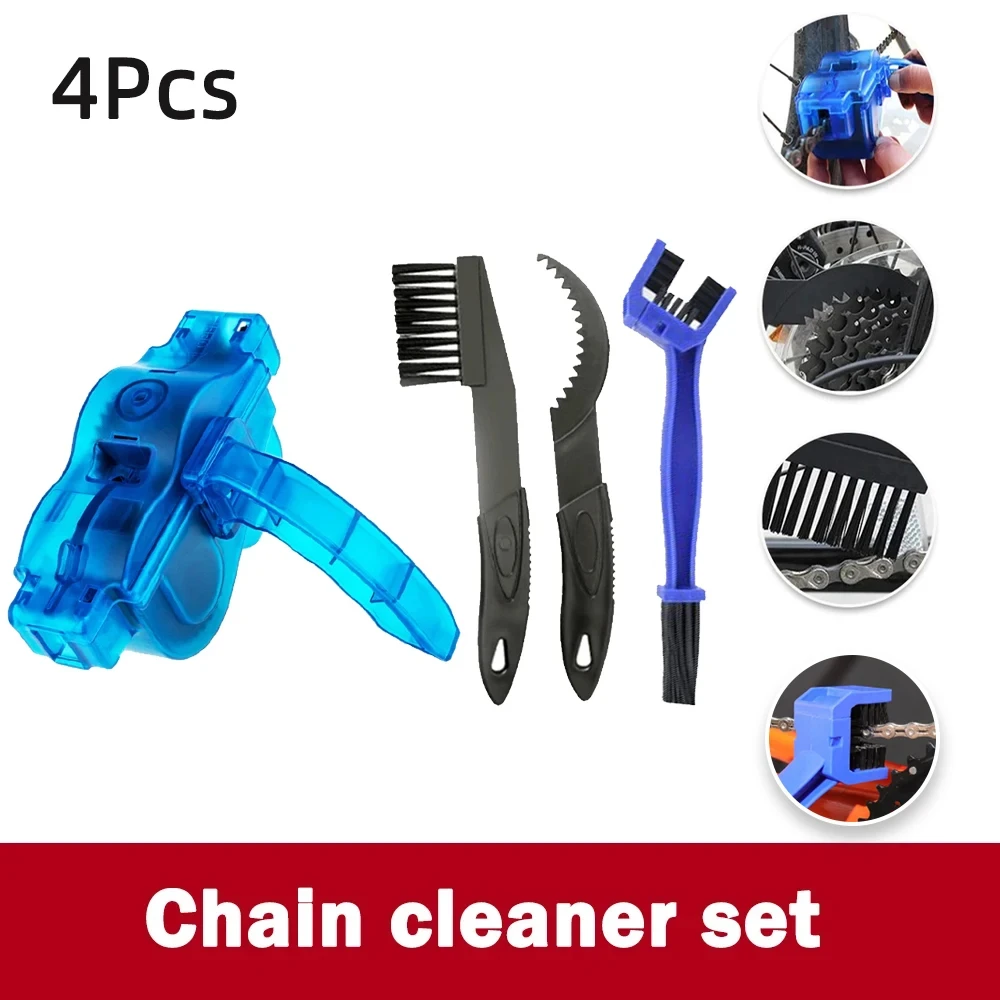 Chain Cleaner Reiniging Fiets 3D Chain Brush Wash Tool Set MTB Fietsbescherming Olie Fietsketting voor Mountainbike Accessoires