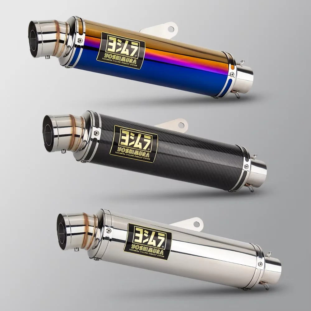 

Universal 51mm motorcycle exhaust tail pipe yoshimur carbon fiber muffler with DB Killer for mt07 duke390 shiver750 r6