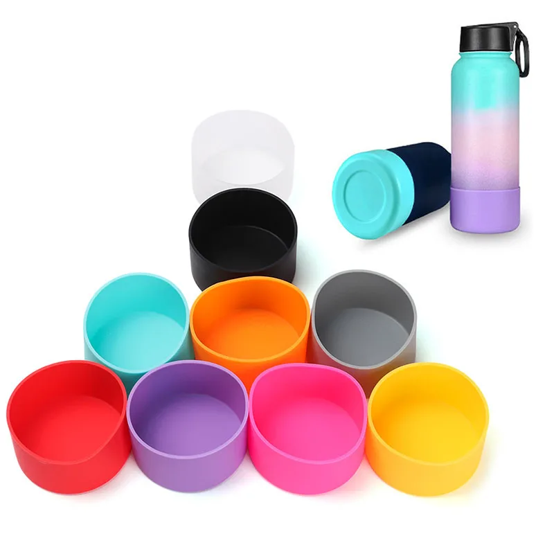 

1PCS Water Cup Silicone Boots Protector Silicone Bottom Sleeve Anti-Slip Cup Base Sleeve Simple Modern For Cup Accessory