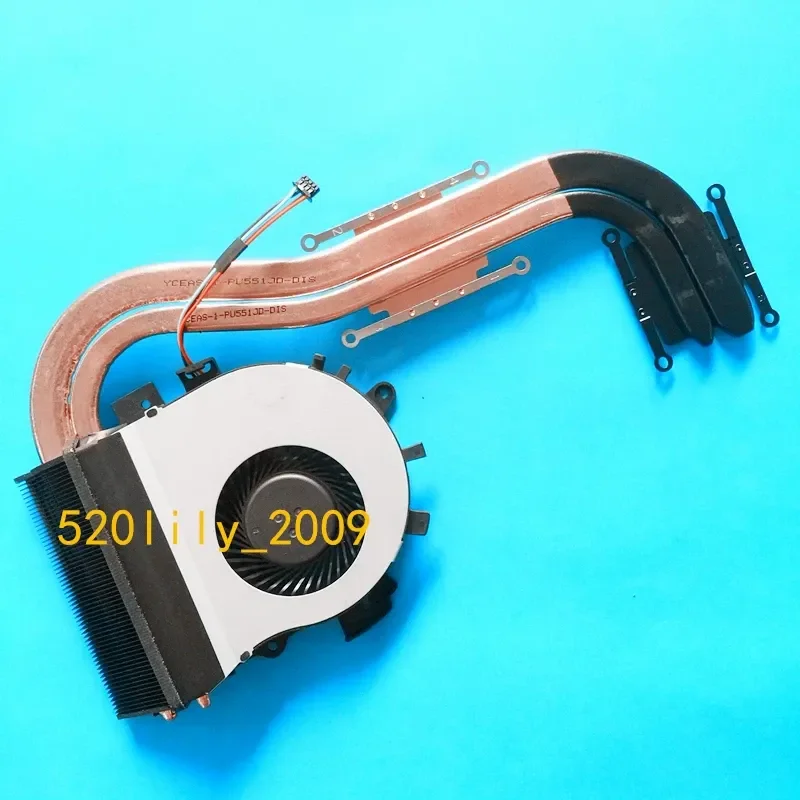 CPU Cooler Fan with Copper Heat Pipes for ASUS PU551J PRO551J MF75120v1-c240-s9a