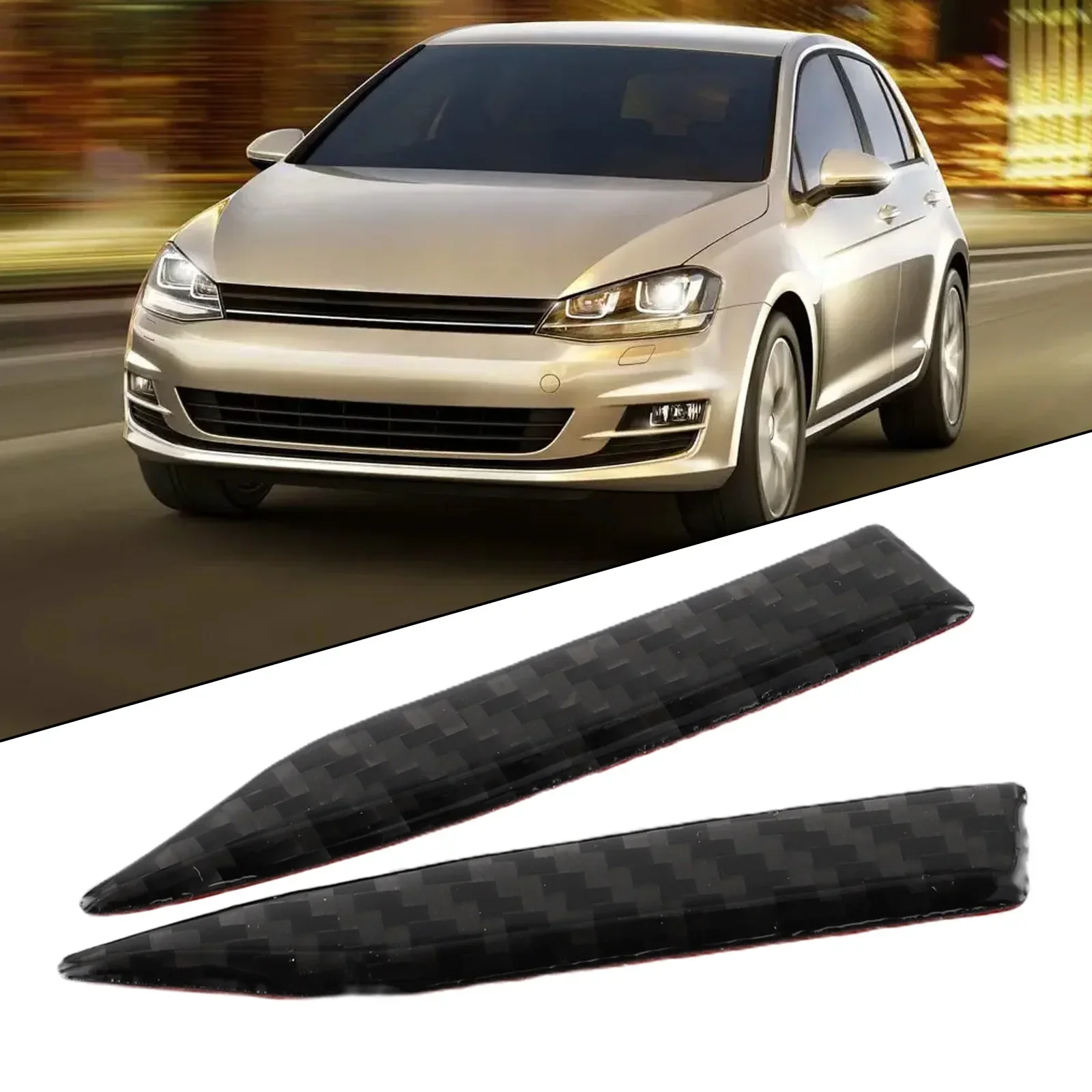 Guard Rearview Mirror Protector Side Mirror Stickers Trim Black Glossy Auto Carbon Fiber Decor Accessories New