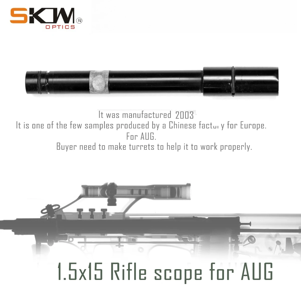 

AUG-1.5X15 RIFLE SCOPE