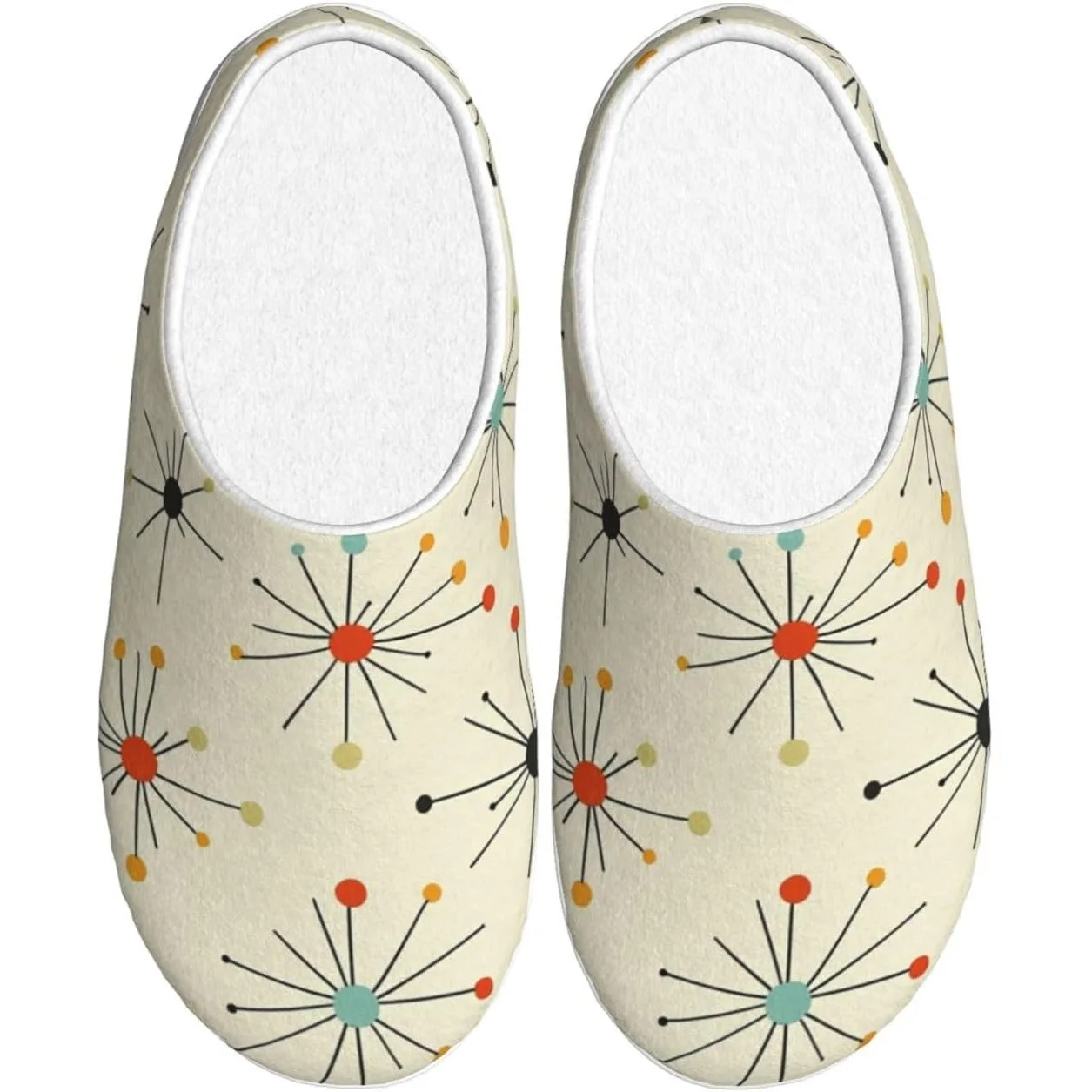 

Женские уютные тапочки в стиле ретро середины века в стиле пятидесятых годов, мягкие хлопковые домашние и уличные домашние тапочки