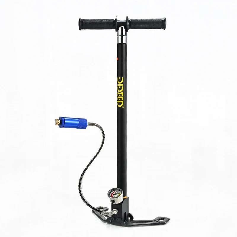 30mpa 4500Psi 4 Stage PCP Hand Pump Air Compressor High Pressure 300bar Operated HPA Tank Hunting Car Bicycle Air Rifle