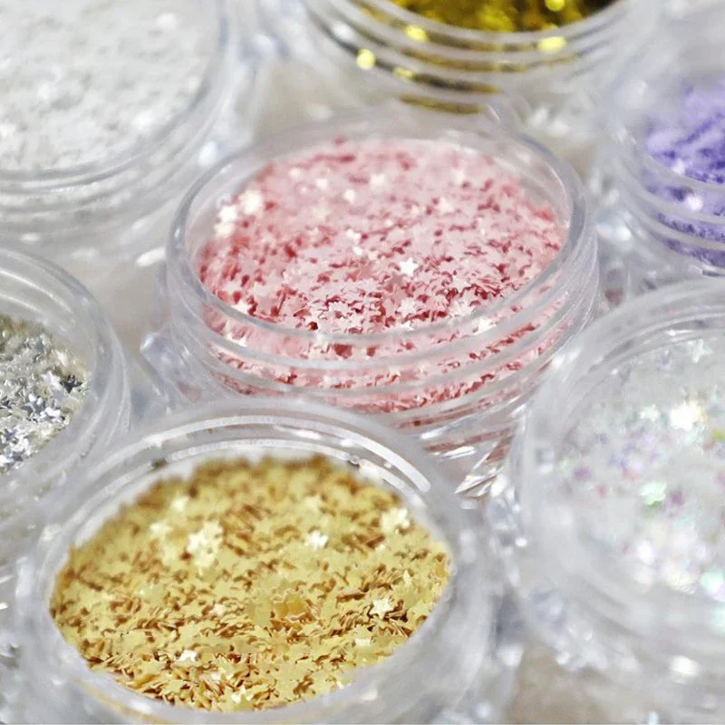 1Jar ネイルデコレーション 1 ミリメートルミニスパークリングスターネイルグリッタースパークリングネイルサロンデザインかわいいアクセサリー DIY ネイルアートデザイン