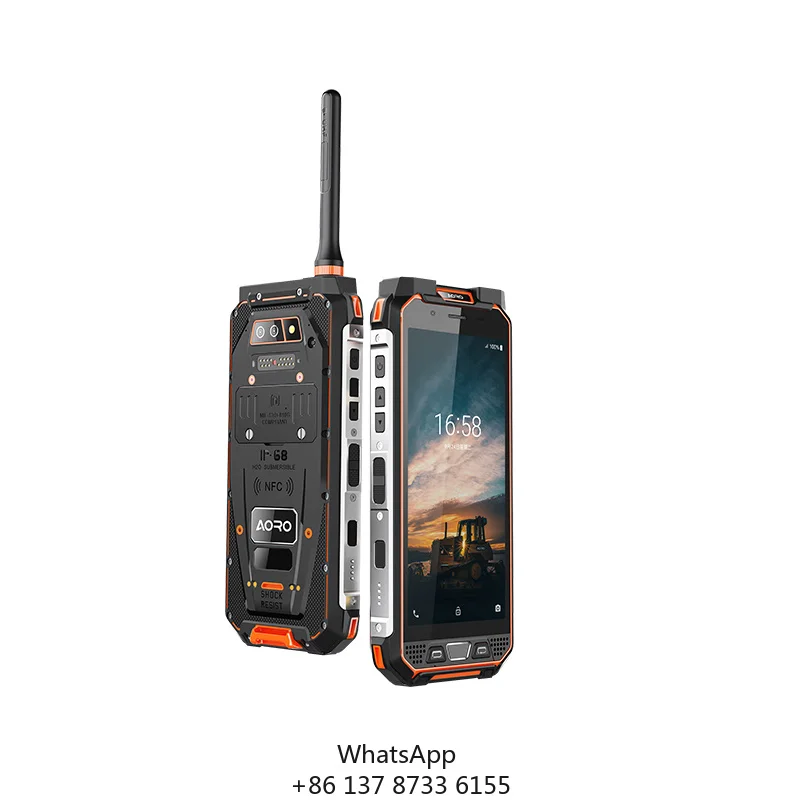 M5 Android Waterproof 4G DMR POC Walkie Talkie NFC Rugged Telephone Octa Core CPU CDMA French Operating Language