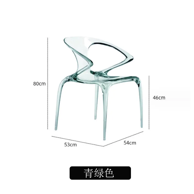 Hotel Chairs Dining Chair  Room Dresser Balcony Furniture Transparent Luxury Relaxing Devil Muebles Modern Armchairs Furnitures image 6