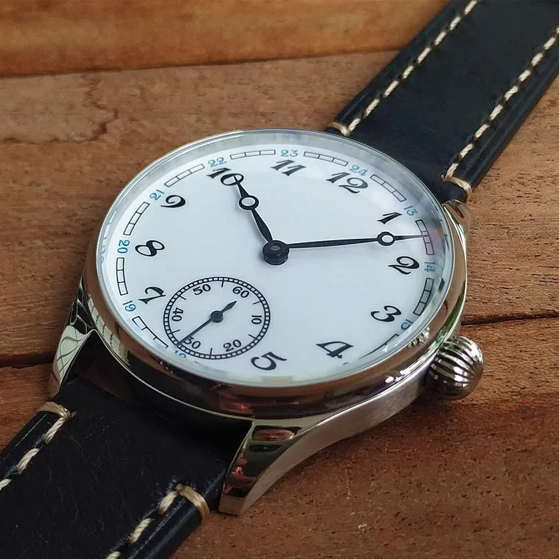 Vakuy 40 مللي متر ساعة ميكانيكية يدوية للرجال خمر الأعمال النورس الأساسية ST3621 جونز السيف الفن المينا الخزف #1