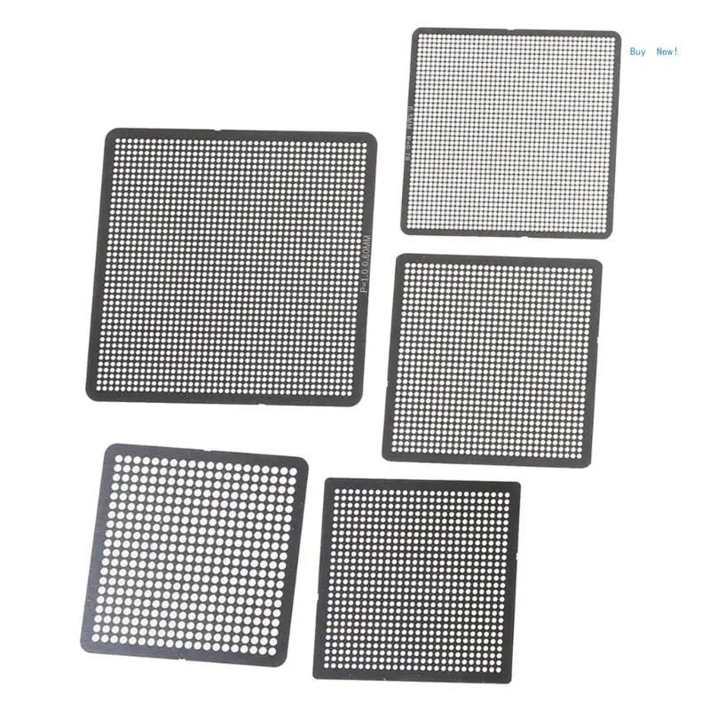 BGA Stencils, 27pcs Universal Directly Heat BGA Reballing Net Stencils Templates for Soldering Accessories