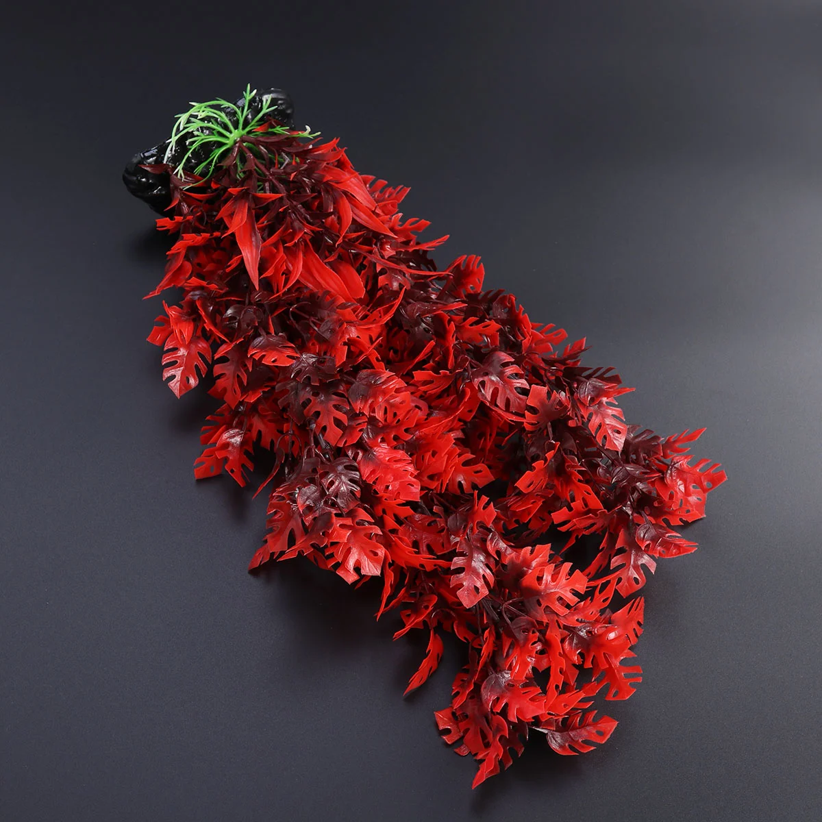 40CM Artificial Water Plants Fake Red Leaves Water Plants Fish Tank Ornament Aquarium Tanks and aquariums accessories