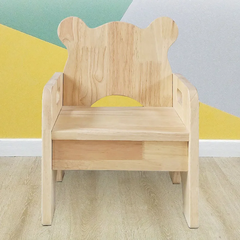 

Wooden Toddler Ergonomic Kids Chair Design Kindergarten Comfort Stool Children Chair Backrest Sillones Infantiles Home Furniture