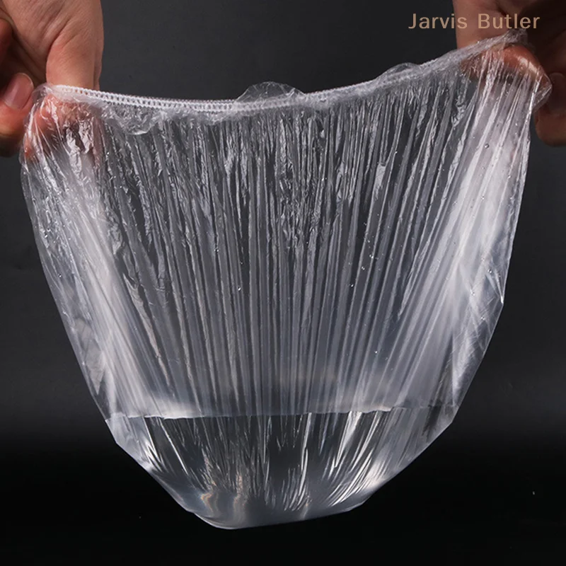 Chapeaux élastiques transparents en forme de poulet, pour hôtel, maison, douche, bain, 100 pièces